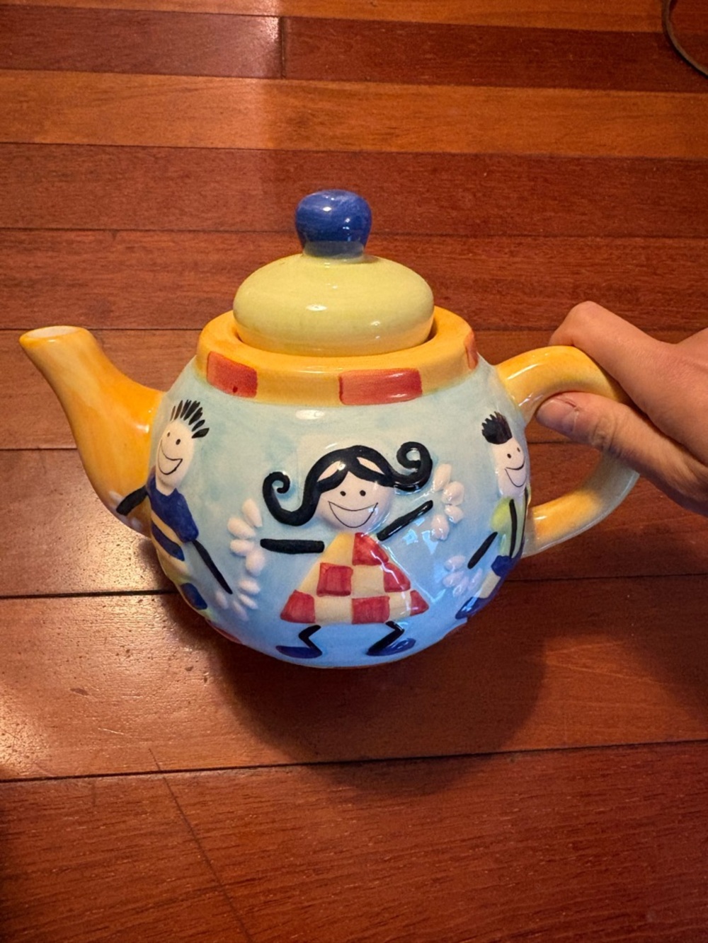 RayWare Colorful Kids Design Ceramic Teapot